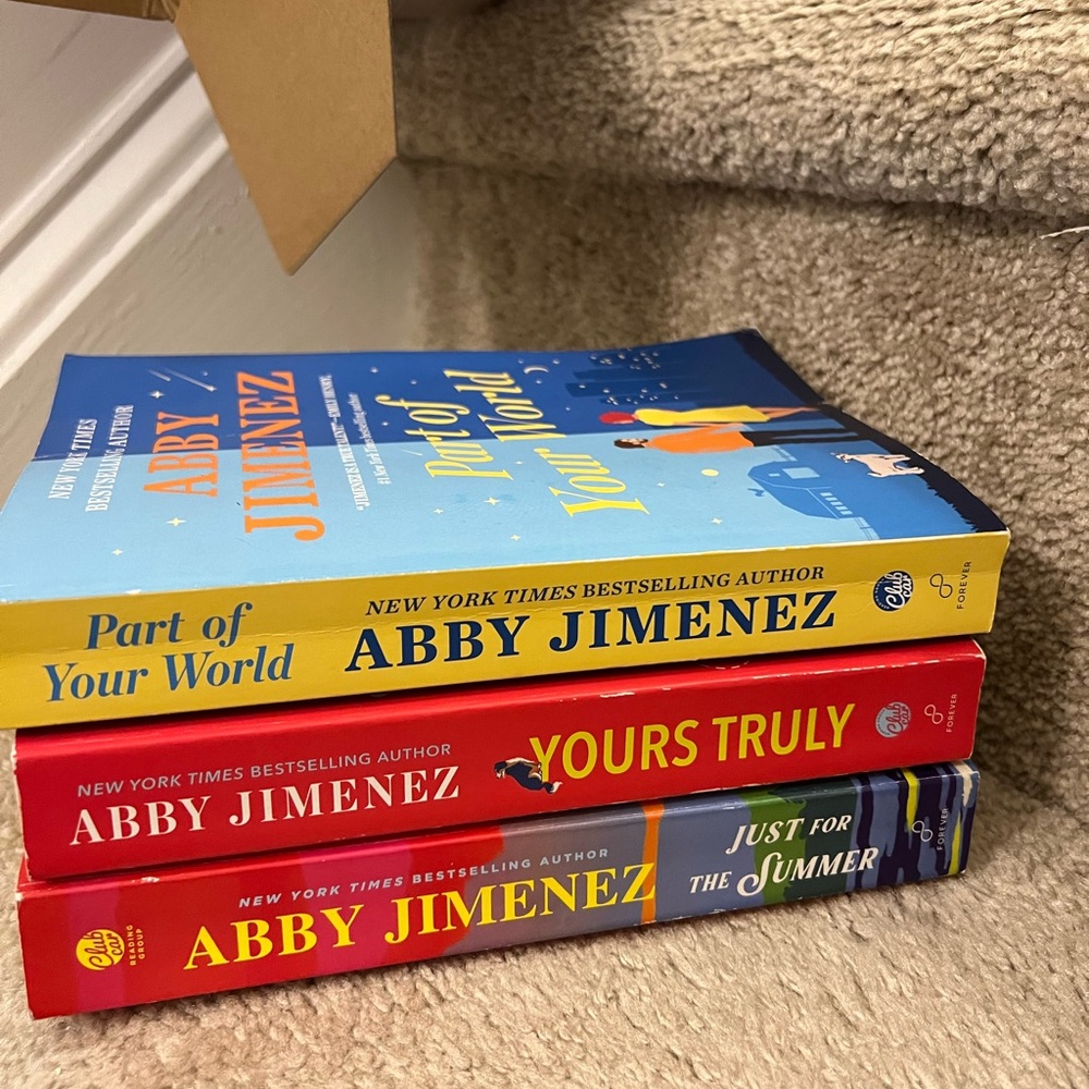 Abby Jimenez Book Set - Part of Your World, Yours Truly, Just for the Summer